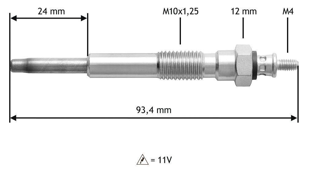 Bujía de precalentamiento VALEO 345207
